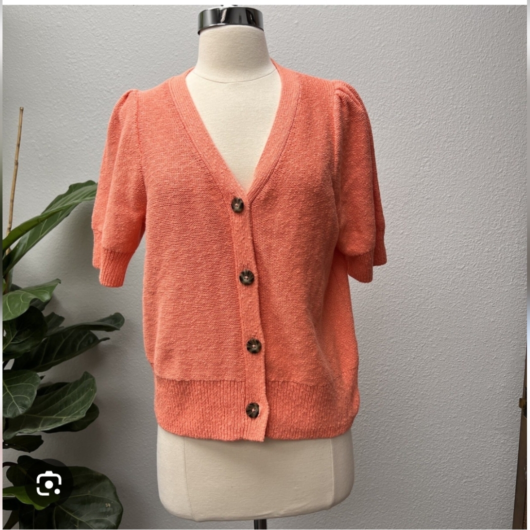 Madewell Women's Size S Coral Cardigan Sweater. Used Gread Condition.